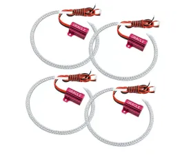 Oracle Lighting Halo Lights Standard Mount Red Color Dodge Challenger 2015-2023