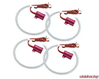 Oracle Lighting Halo Lights Standard Mount Red Color Dodge Challenger 2015-2023 - 2268-003