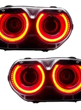 Oracle Lighting Halo Lights Standard Mount Red Color Dodge Challenger 2015-2023                                     - 2268-003 - Image 2