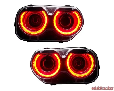 Oracle Lighting Halo Lights Standard Mount Red Color Dodge Challenger 2015-2023 - 2268-003