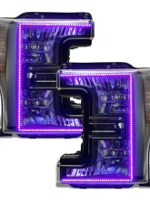Oracle Lighting Dynamic ColorSHIFT Headlight DRL Non-LED Ford F-Series Super Duty 2017-2019                                     - 2522-332 - Image 13