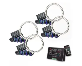 Oracle Lighting Surface Mount LED Headlight Halo Kit ColorSHIFT w/ 2.0 Controller Polaris Slingshot 2015-2019