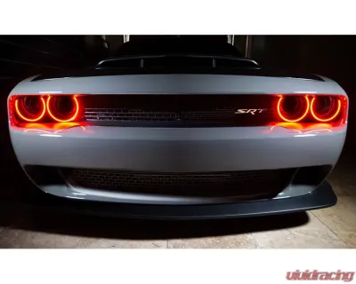 Oracle Lighting LED Surface Mount Headlight Halo Kit Red Color Dodge Challenger 2015-2023 - 3990-003