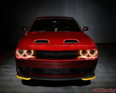 Oracle Lighting LED Surface Mount Headlight Halo Kit Amber Color Dodge Challenger 2015-2023 - 3990-005