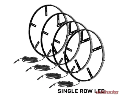Oracle Lighting Aqua Single Row LED Illuminated Wheel Rings - 4215-010