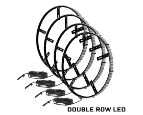 Oracle Lighting Blue Double Row LED Illuminated Wheel Rings