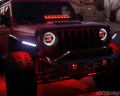 Oracle Lighting Demon Eye ColorSHIFT Projector Illumination Kit Jeep Wrangler JL | Gladiator JT 2018+ - 4511-334