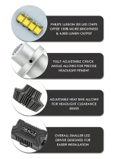 Oracle Lighting H8 4,000 Lumen LED Headlight Bulbs (Pair)                                     - 5233-001 - Image 3