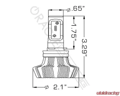 Oracle Lighting H8 4,000 Lumen LED Headlight Bulbs (Pair) - 5233-001