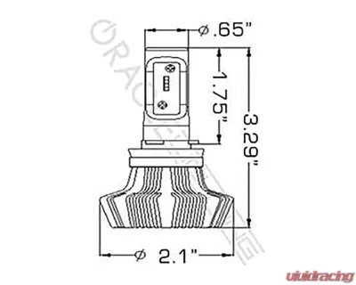 Oracle Lighting H16 4,000 Lumen LED Headlight Bulbs (Pair) - 5237-001