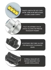 Oracle Lighting 9004 4,000 Lumen LED Headlight Bulbs (Pair)                                     - 5238-001 - Image 3