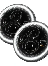 Oracle Lighting Switchback LED Halo Headlights DRL & Turn Signal Jeep Wrangler JK 2007-2018                                     - 5769-123 - Image 2