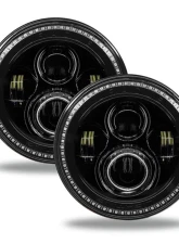 Oracle Lighting 7 Inch Dynamic ColorSHIFT High Powered LED Headlights (Pair) Black Bezel Jeep Wrangler JK 2007-2017                                     - 5769-332 - Image 9