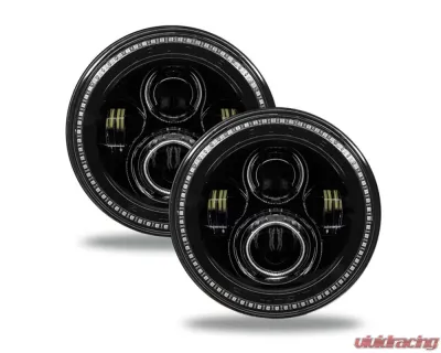 Oracle Lighting 7 Inch Dynamic ColorSHIFT High Powered LED Headlights (Pair) Black Bezel Jeep Wrangler JK 2007-2017 - 5769-332