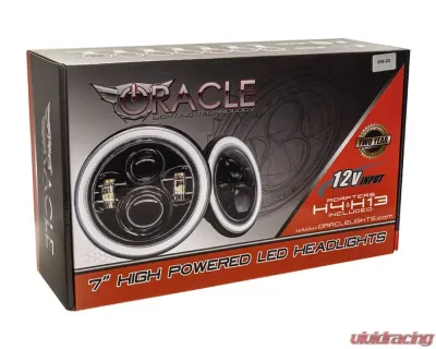 Oracle Lighting 7 Inch Dynamic ColorSHIFT High Powered LED Headlights (Pair) Black Bezel Jeep Wrangler JK 2007-2017 - 5769-332