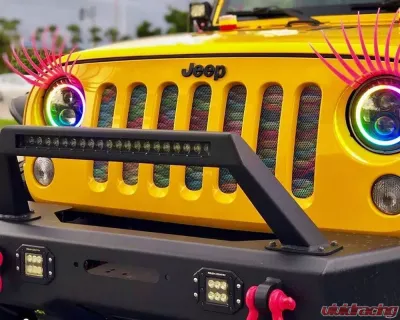 Oracle Lighting 7 Inch Dynamic ColorSHIFT High Powered LED Headlights (Pair) Black Bezel Jeep Wrangler JK 2007-2017 - 5769-332