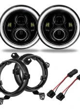 Oracle Lighting 7 Inch High Powered LED Headlights (Pair) White Jeep Wrangler JL | Gladiator JT 2018+                                     - 5769J-001 - Image 3