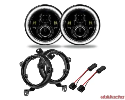 Oracle Lighting 7 Inch High Powered LED Headlights (Pair) White Jeep Wrangler JL | Gladiator JT 2018+ - 5769J-001