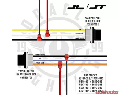 Oracle Lighting 7 Inch High Powered LED Headlights (Pair) White Jeep Wrangler JL | Gladiator JT 2018+ - 5769J-001