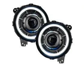 Oracle Lighting Graphite Metallic Oculus BI-LED Projector Headlights Jeep Wrangler JL | Gladiator JT 2018-2024