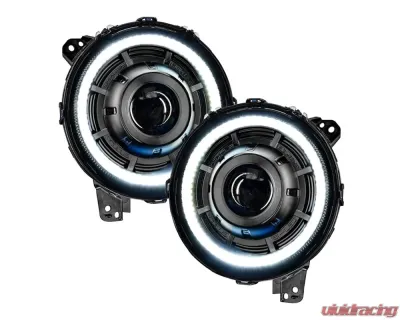 Oracle Lighting Graphite Metallic Oculus BI-LED Projector Headlights Jeep Wrangler JL | Gladiator JT 2018-2024 - 5839-504-PAU