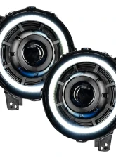 Oracle Lighting Satin Silver Oculus BI-LED Projector Headlights Jeep Wrangler JL | Gladiator JT 2018-2024                                     - 5839-504-PSC - Image 18