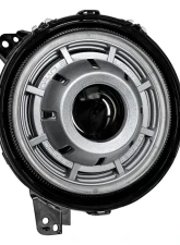 Oracle Lighting Satin Silver Oculus BI-LED Projector Headlights Jeep Wrangler JL | Gladiator JT 2018-2024                                     - 5839-504-PSC - Image 2