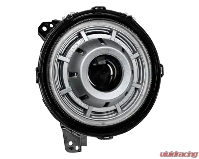 Oracle Lighting Satin Silver Oculus BI-LED Projector Headlights Jeep Wrangler JL | Gladiator JT 2018-2024 - 5839-504-PSC