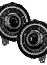 Oracle Lighting Matte Black Oculus Bi-LED Projector Headlights Jeep Wrangler JL | Gladiator JT 2018-2024                                     - 5839-504 - Image 18