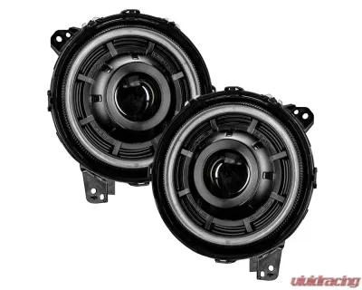 Oracle Lighting Matte Black Oculus Bi-LED Projector Headlights Jeep Wrangler JL | Gladiator JT 2018-2024 - 5839-504