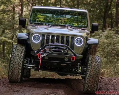 Oracle Lighting Graphite Metallic Oculus BI-LED Projector Headlights Jeep Wrangler JL | Gladiator JT 2018-2024 - 5839-504-PAU