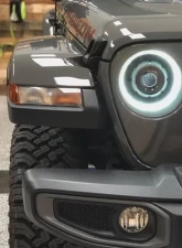 Oracle Lighting Graphite Metallic Oculus BI-LED Projector Headlights Jeep Wrangler JL | Gladiator JT 2018-2024                                     - 5839-504-PAU - Image 17