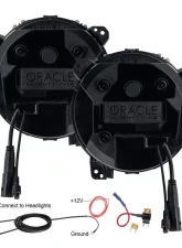 Oracle Lighting Graphite Metallic Oculus BI-LED Projector Headlights Jeep Wrangler JL | Gladiator JT 2018-2024                                     - 5839-504-PAU - Image 5