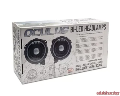 Oracle Lighting Graphite Metallic Oculus BI-LED Projector Headlights Jeep Wrangler JL | Gladiator JT 2018-2024 - 5839-504-PAU