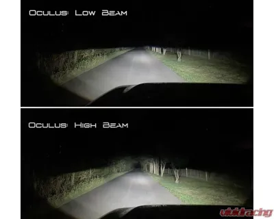 Oracle Lighting Graphite Metallic Oculus BI-LED Projector Headlights Jeep Wrangler JL | Gladiator JT 2018-2024 - 5839-504-PAU