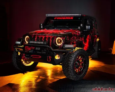 Oracle Lighting High Performance 20W LED Fog Lights Amber Halo Jeep Wrangler JK/JL | Gladiator JT 2007-2020 - 5846-005