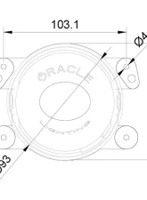 Oracle Lighting High Performance 20W LED Fog Lights Amber Halo Jeep Wrangler JK/JL | Gladiator JT 2007-2020                                     - 5846-005 - Image 10