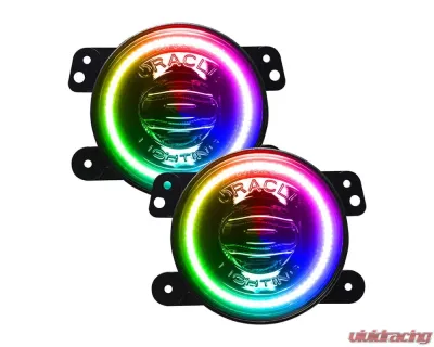Oracle Lighting Dynamic ColorSHIFT High Performance 20W LED Fog Lights Jeep Wrangler JK | JL | Gladiator JT 2007-2020 - 5846-332