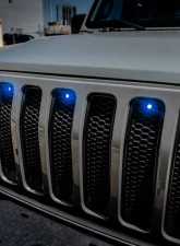 Oracle Lighting Pre-Runner Style LED Grill Kit Blue Jeep Wrangler JL 2018-2023                                     - 5870-002 - Image 10