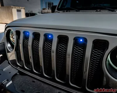 Oracle Lighting Pre-Runner Style LED Grill Kit Blue Jeep Wrangler JL 2018-2023 - 5870-002