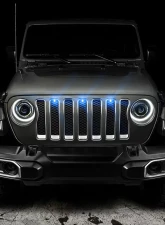 Oracle Lighting Pre-Runner Style LED Grill Kit Blue Jeep Wrangler JL 2018-2023                                     - 5870-002 - Image 11