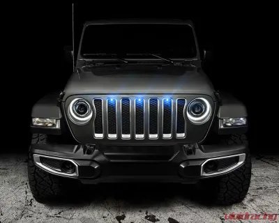 Oracle Lighting Pre-Runner Style LED Grill Kit Blue Jeep Wrangler JL 2018-2023 - 5870-002