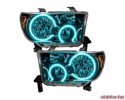 Oracle Lighting Pre-Assembled Halo Headlights (Black Housing) ColorSHIFT w/ BC1 Controller SMD Toyota Tundra 2007-2013 - 7119-335