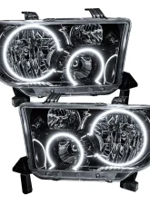 Oracle Lighting Pre-Assembled Halo Headlights (Black Housing) ColorSHIFT w/ BC1 Controller SMD Toyota Tundra 2007-2013                                     - 7119-335 - Image 3