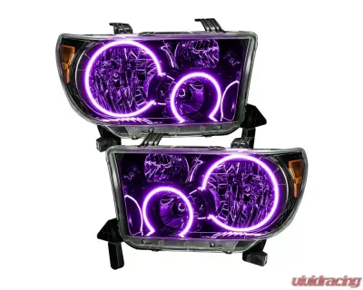 Oracle Lighting Pre-Assembled Halo Headlights (Black Housing) ColorSHIFT w/ BC1 Controller SMD Toyota Tundra 2007-2013 - 7119-335