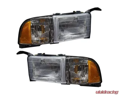 Oracle Lighting Pre-Assembled Halo Headlights ColorSHIFT w/ RF Controller SMD HL Dodge Ram 1500 | 2500 | 3500 1994-2002 - 8167-330