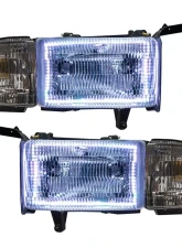 Oracle Lighting Pre-Assembled Halo Headlights ColorSHIFT w/ Simple Controller SMD HL Dodge Ram 1500 | 2500 | 3500 1994-2002                                     - 8167-504 - Image 6