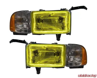 Oracle Lighting Pre-Assembled Halo Headlights ColorSHIFT w/ Simple Controller SMD HL Dodge Ram 1500 | 2500 | 3500 1994-2002 - 8167-504