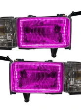 Oracle Lighting Pre-Assembled Halo Headlights ColorSHIFT w/ Simple Controller SMD HL Dodge Ram 1500 | 2500 | 3500 1994-2002                                     - 8167-504 - Image 13