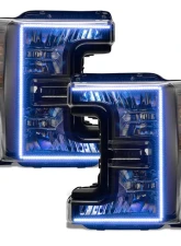 Oracle Lighting Dynamic ColorSHIFT Pre-Assembled Headlights Black Edition Ford F-250 | 350 Super Duty 2017-2019                                     - 8203-332 - Image 7